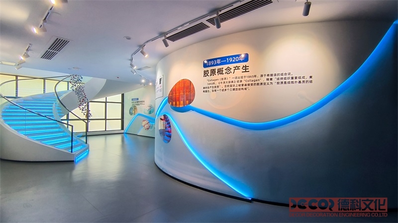 如何在展覽廳設計中運用多媒體技術來強化主題表達？